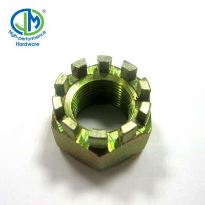 m10 yellow zinc castle nut  factory direct price