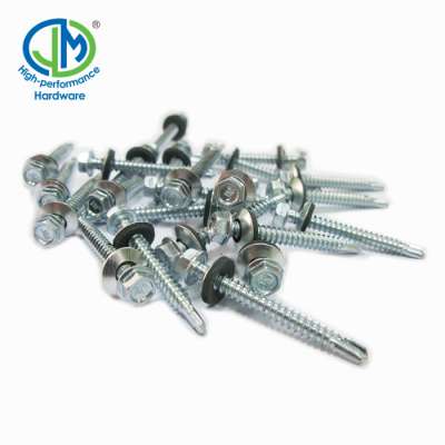 Hexagon Head EPDM Roof Self Drilling Screws With Washer