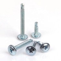 Galvanized modified truss head cymbal washer self-drilling screw