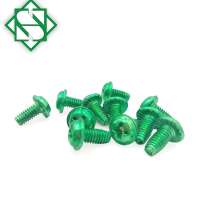 Thread Forming Screw With Pan Head anit skid with Green Zinc Plated