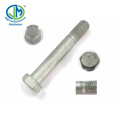 Galvanized step A394 T-0 hex bolt  for tower