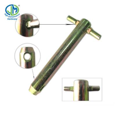 yellow zinc carbon steel Clevis roll pin for tractor accessories