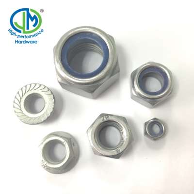 Zinc-nickel alloy surface steel Nylon Insert self-lock nut