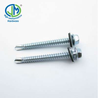 China collated hex washer self drilling screw manufacturer g 8