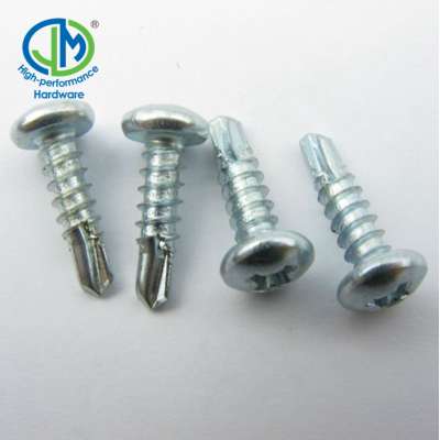 Zinc sems carbon steel din7504k self drilling screw