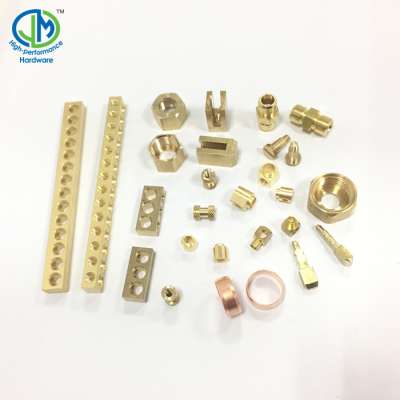 Brass bathroom accessory set